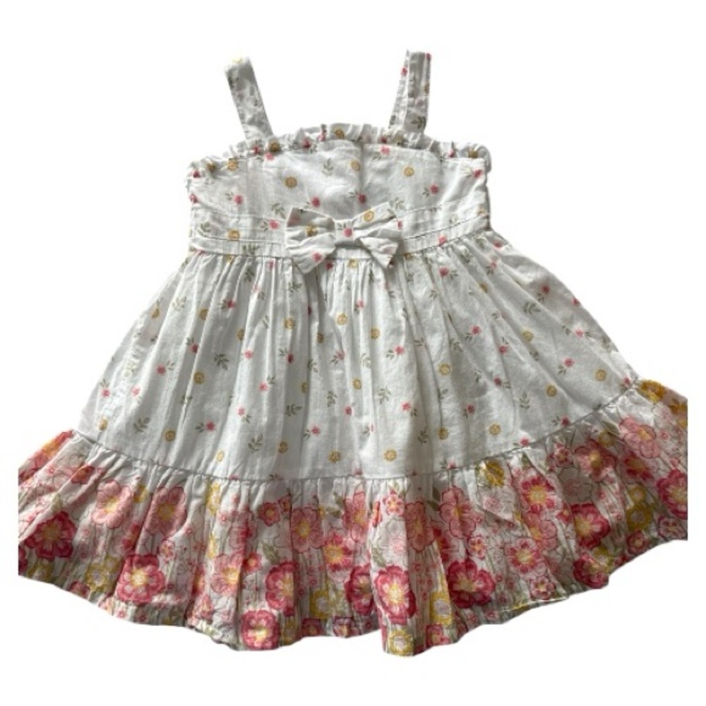 Tahari White and Pink Floral Kids Dress